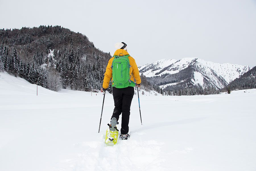 Schneeschuhwandern im Heutal